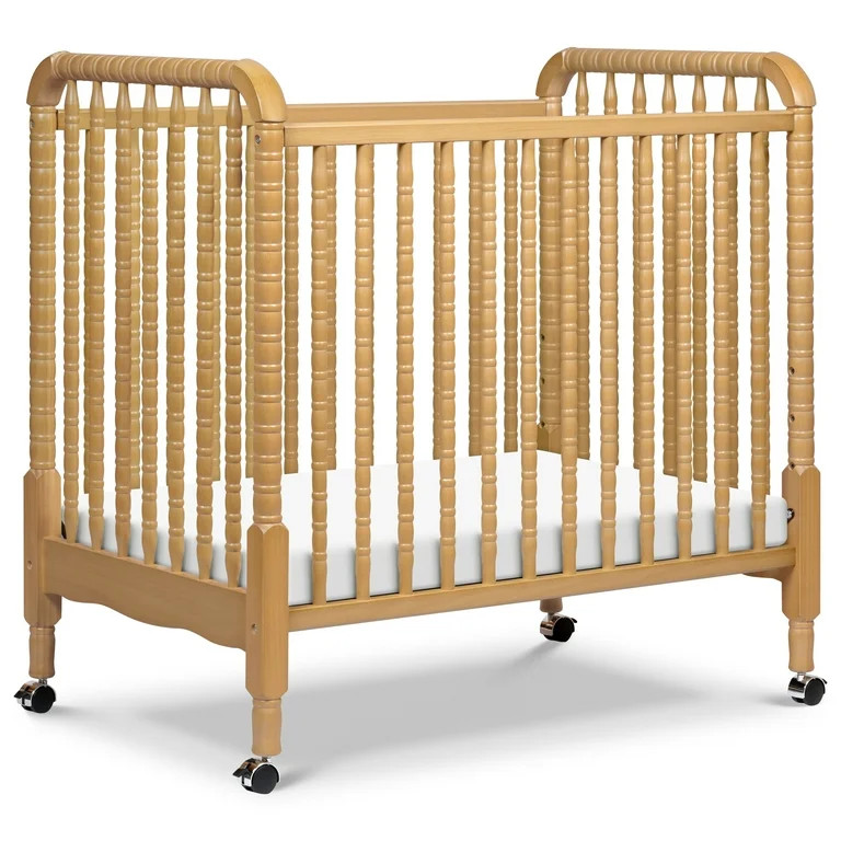 DaVinci Jenny Lind 3 in 1 Convertible Mini Crib in Honey | Walmart (US)