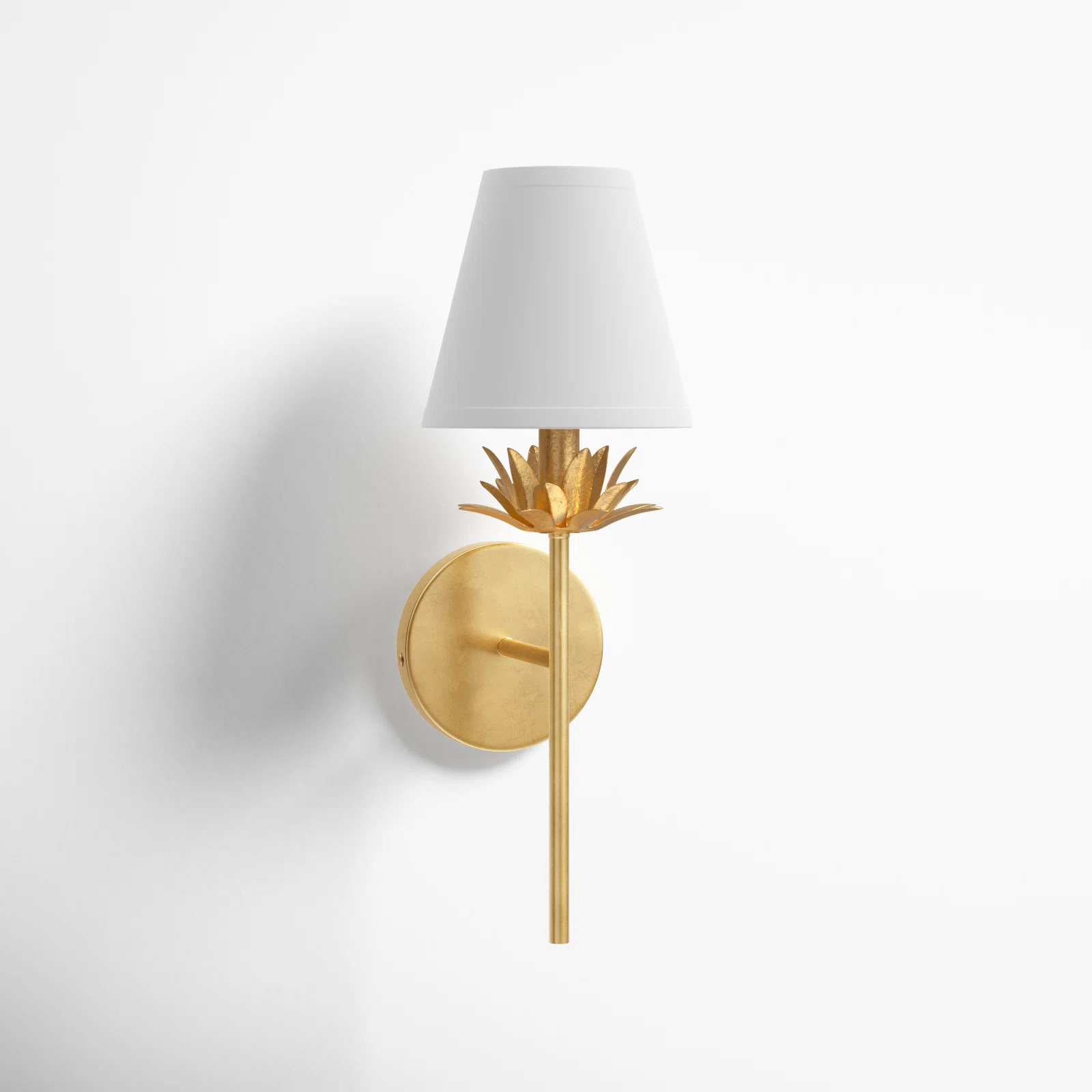 Ryland 1 - Light Dimmable Armed Sconce in Gold | Wayfair North America