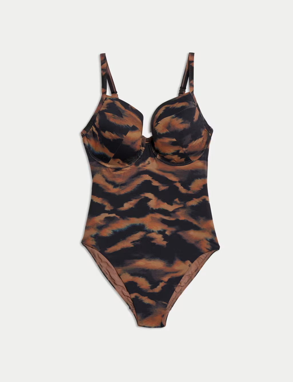 Printed Wired V-Neck Plunge Swimsuit | Marks & Spencer (UK)