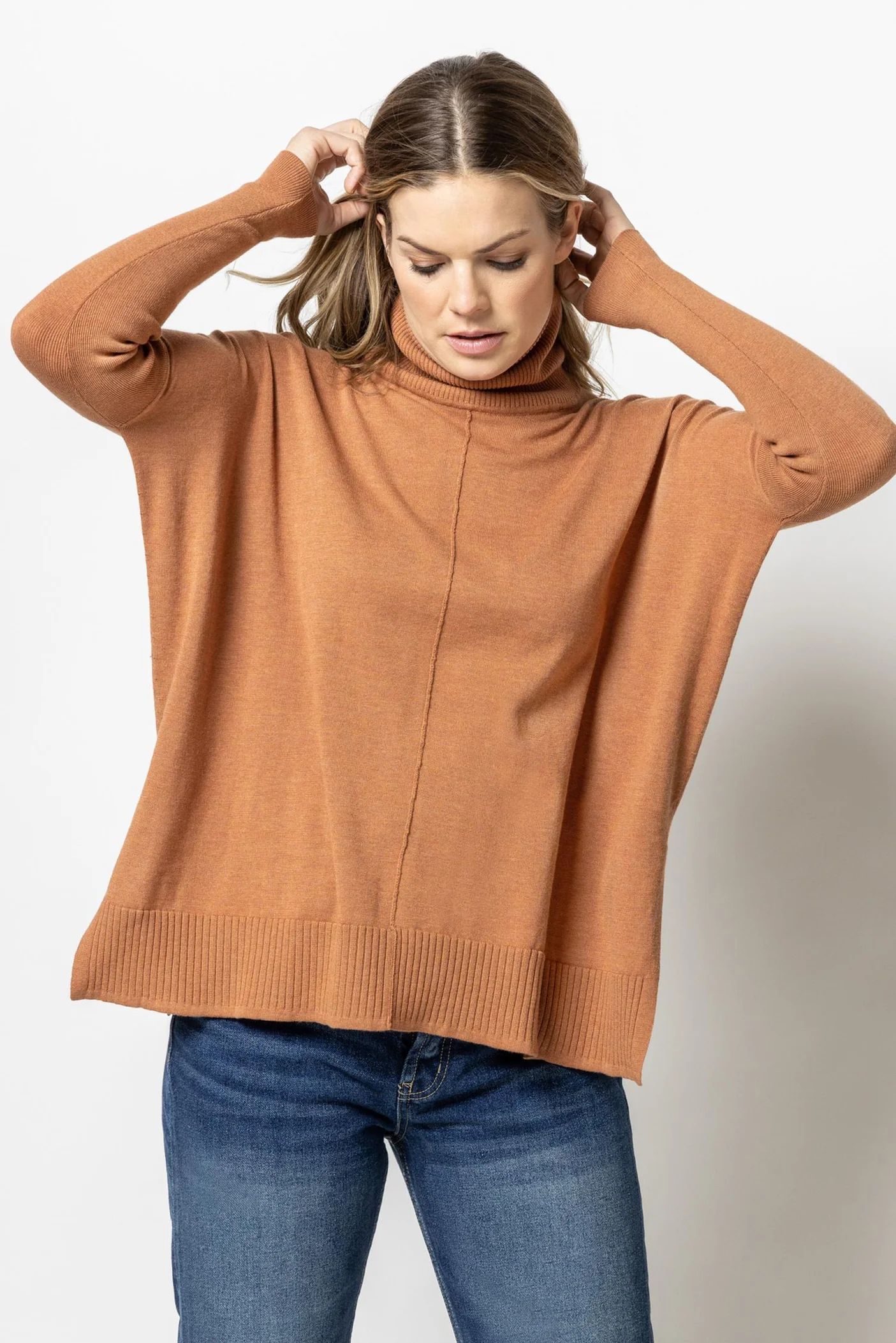 Oversized Turtleneck Sweater | Lilla P