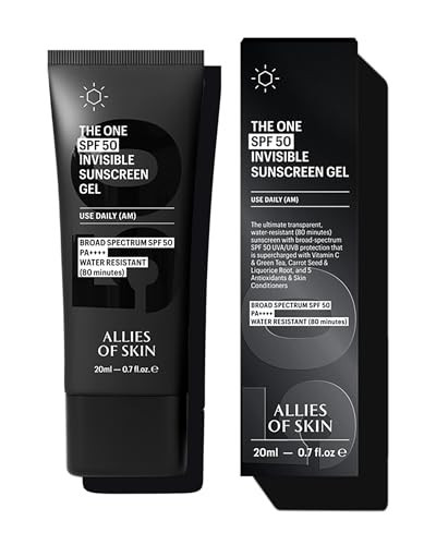 Allies of Skin Daily Face Sunscreen SPF 50, Travel Size | Zero White Cast Lightweight Formula | Dermatologist Tested Under Makeup Primer| Water-Resistant & PA++++ Broad Spectrum UVA/UVB (0.7 oz) | Amazon (US)