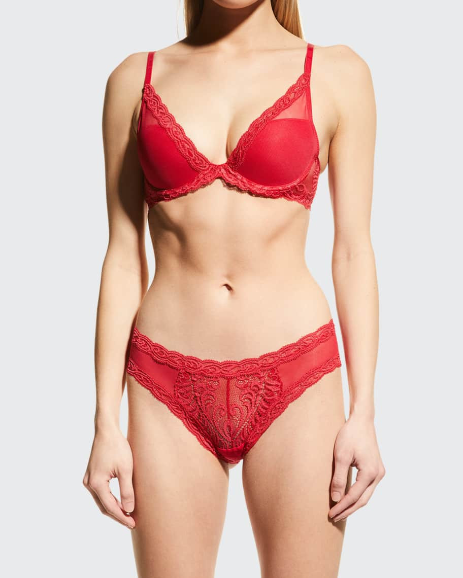 Natori Feathers Contour Plunge Bra | Neiman Marcus