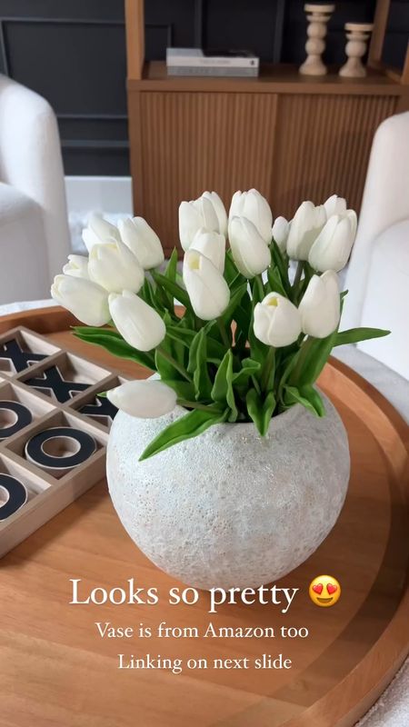 The prettiest tulips and vase from Amazon! Obsessed!

#LTKhome #LTKsalealert #LTKSeasonal