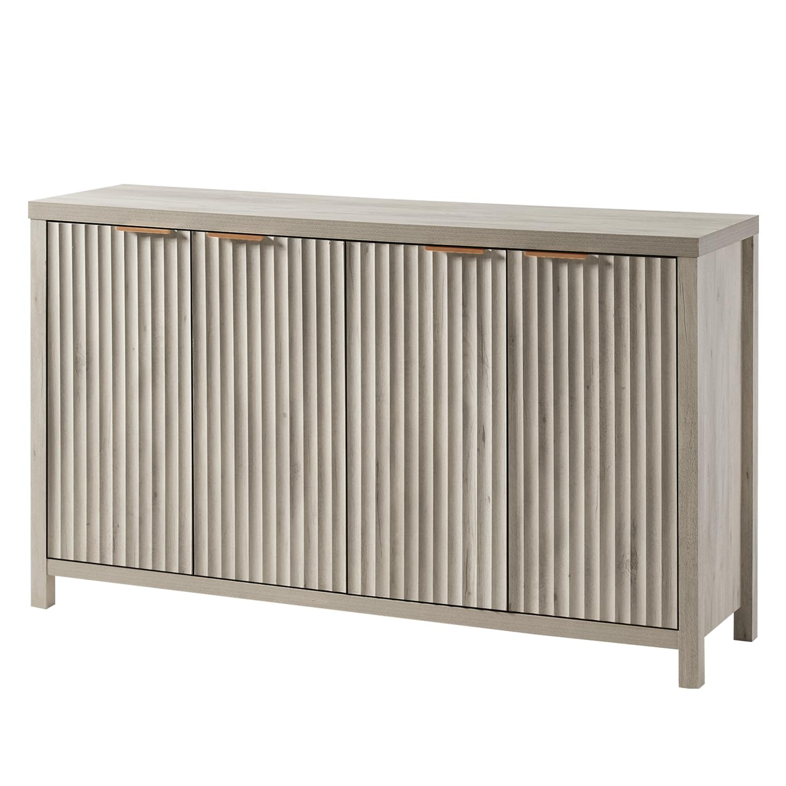 Oxford Fluted Sideboard Buffet Cabinet with Storage, 56" Wide Accent Modern Credenza with Doors &... | Amazon (US)