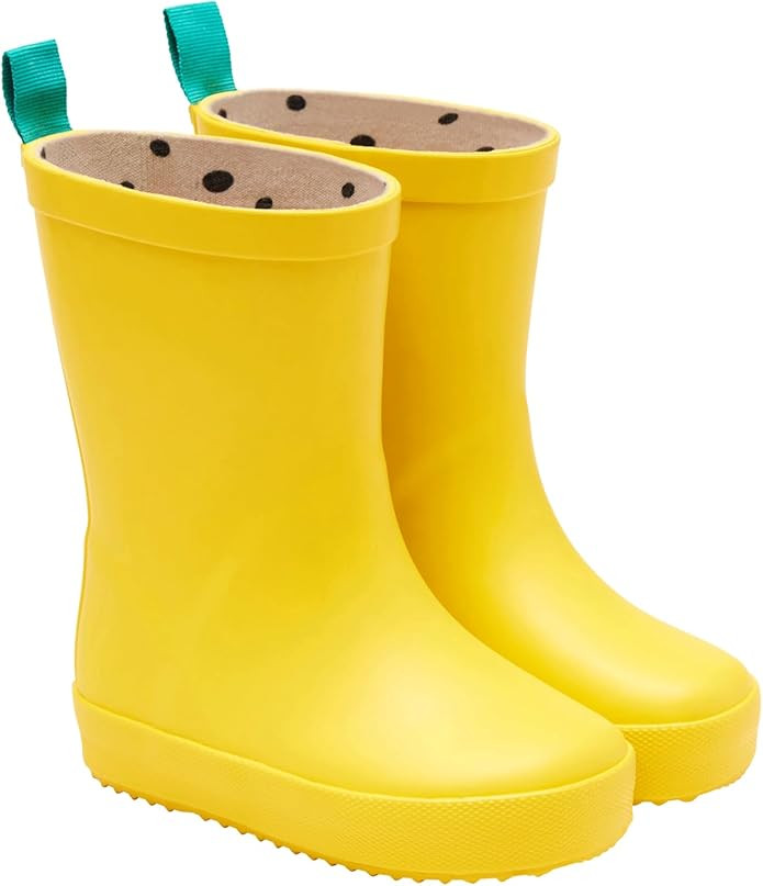Ten Little Toddler Rain Boots for Boys & Girls, Waterproof, Lightweight, Flexible Rubber Boots wi... | Amazon (US)