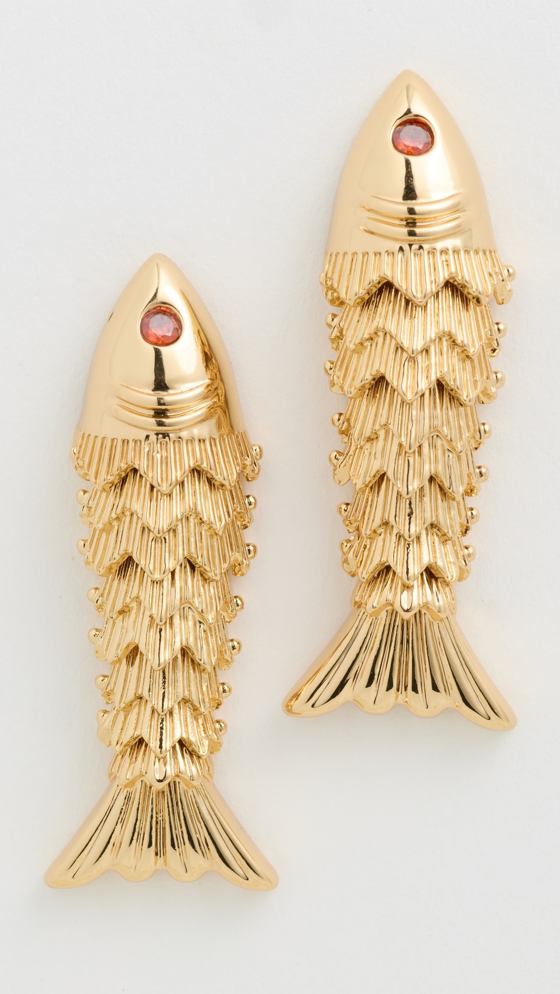 Madewell x Shopbop Fish Statement Stud Earrings | Shopbop