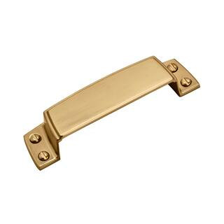 Amerock Highland Ridge 3-1/2 in. (89 mm.) Center-to-Center Champagne Bronze Cabinet Cup Drawer Pull | The Home Depot