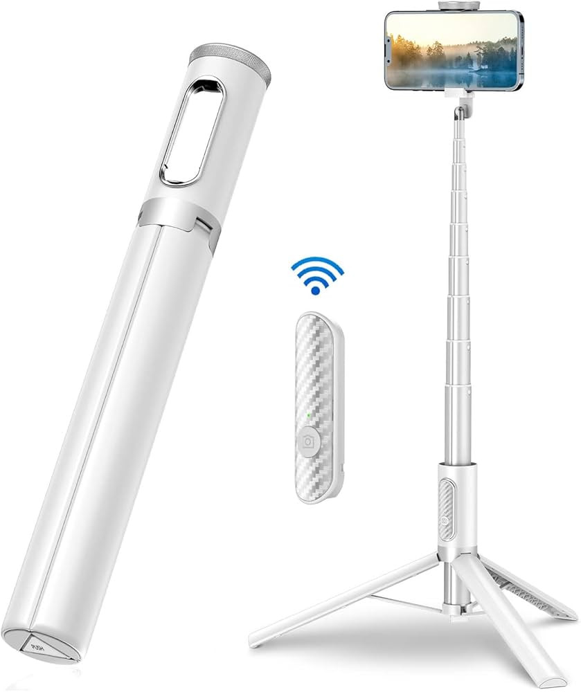 TONEOF Tripod, Cell Phone Selfie Stick, 60 Inch All-in-1 Stand with Integrated Wireless Remote, L... | Amazon (US)