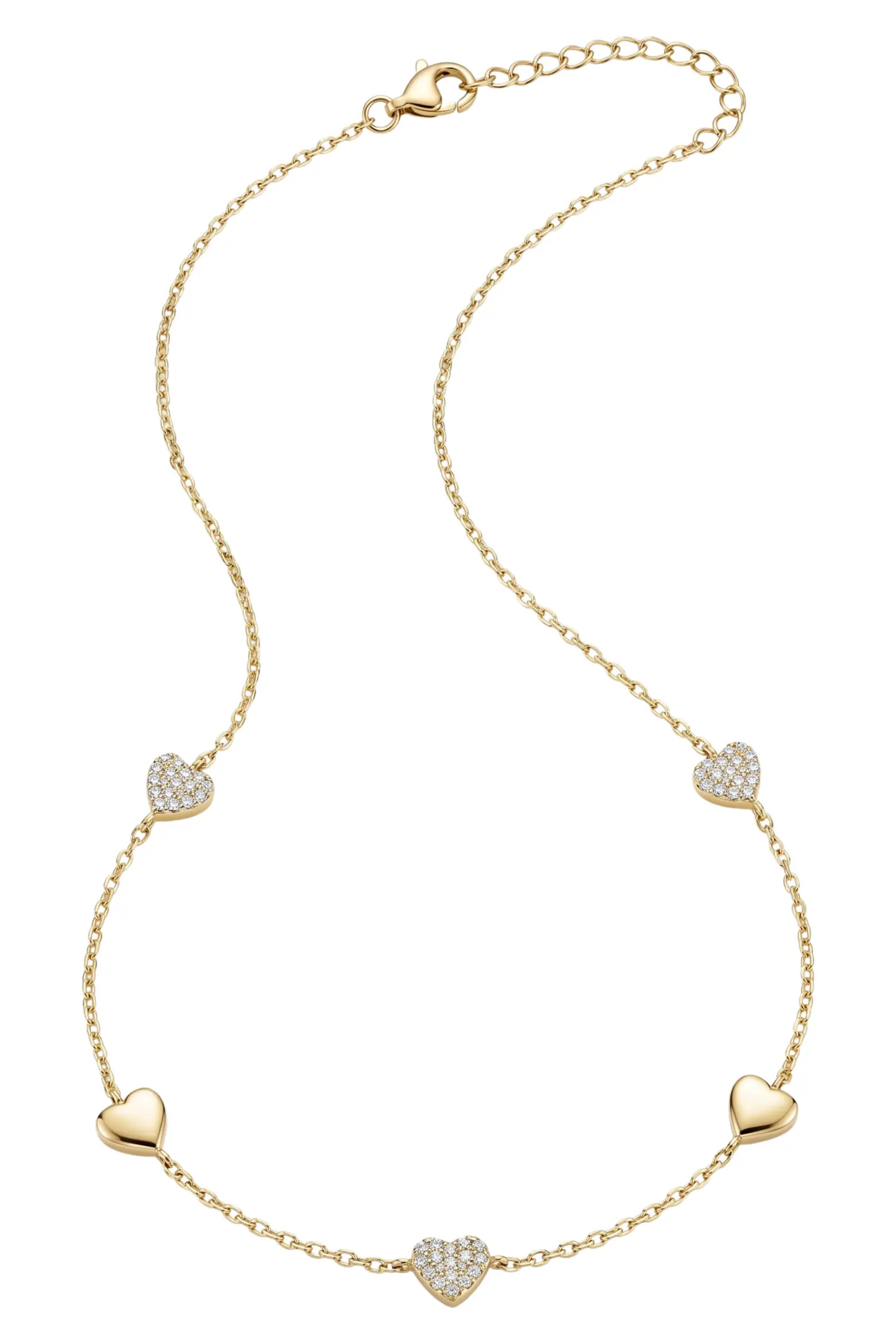 Pavé Heart Station Necklace (Women) | Nordstrom | Nordstrom