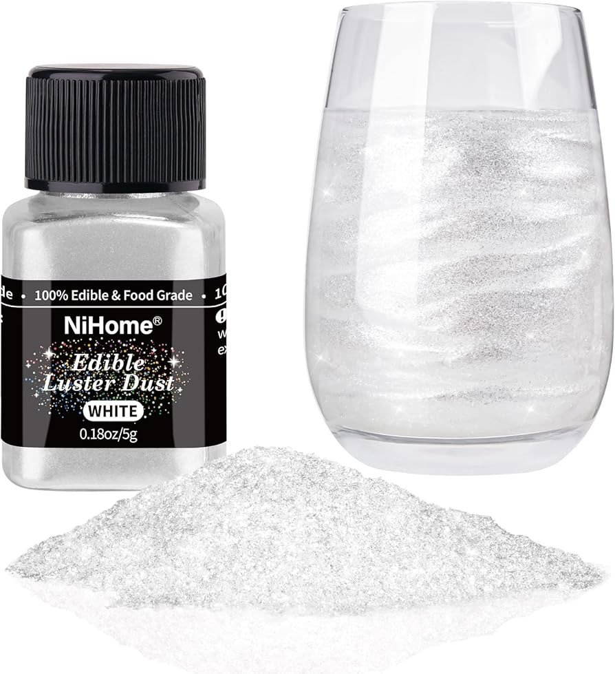 NiHome Edible Food-Grade Glimmer Powder Glitter Luster Dust Metallic Food Decorating Sprinkle Gli... | Amazon (US)