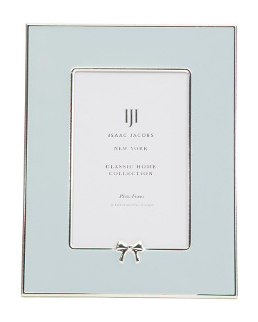 4x6 Matted Wide Enamel Bow Tabletop Frame | TJ Maxx