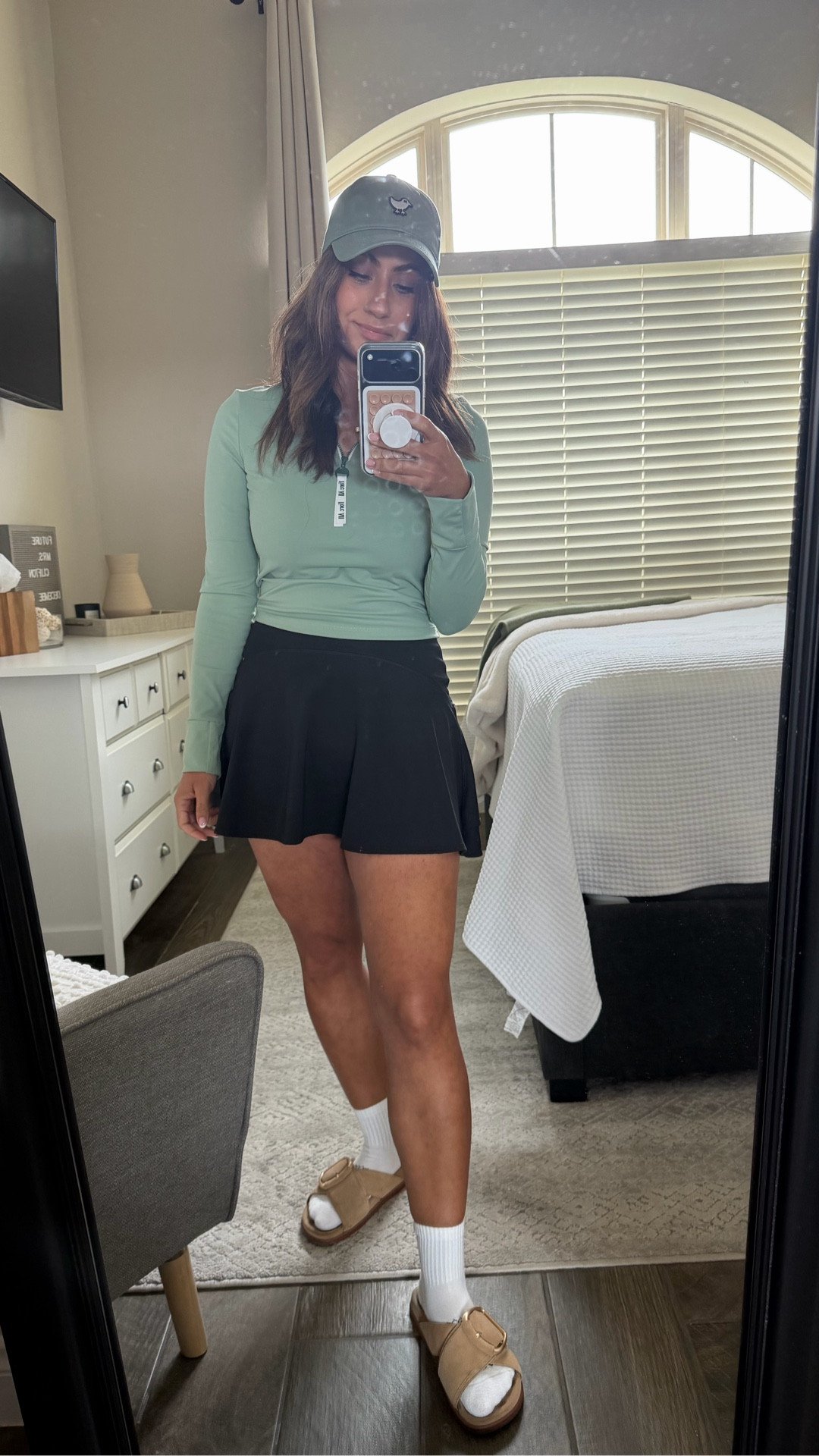 Running out for a round of golf. Everything linked except for top. 
Top is the Fore All Bea Base Mock top in small. Use code LIZCHAVEZ15 for discount 

#LTKActive