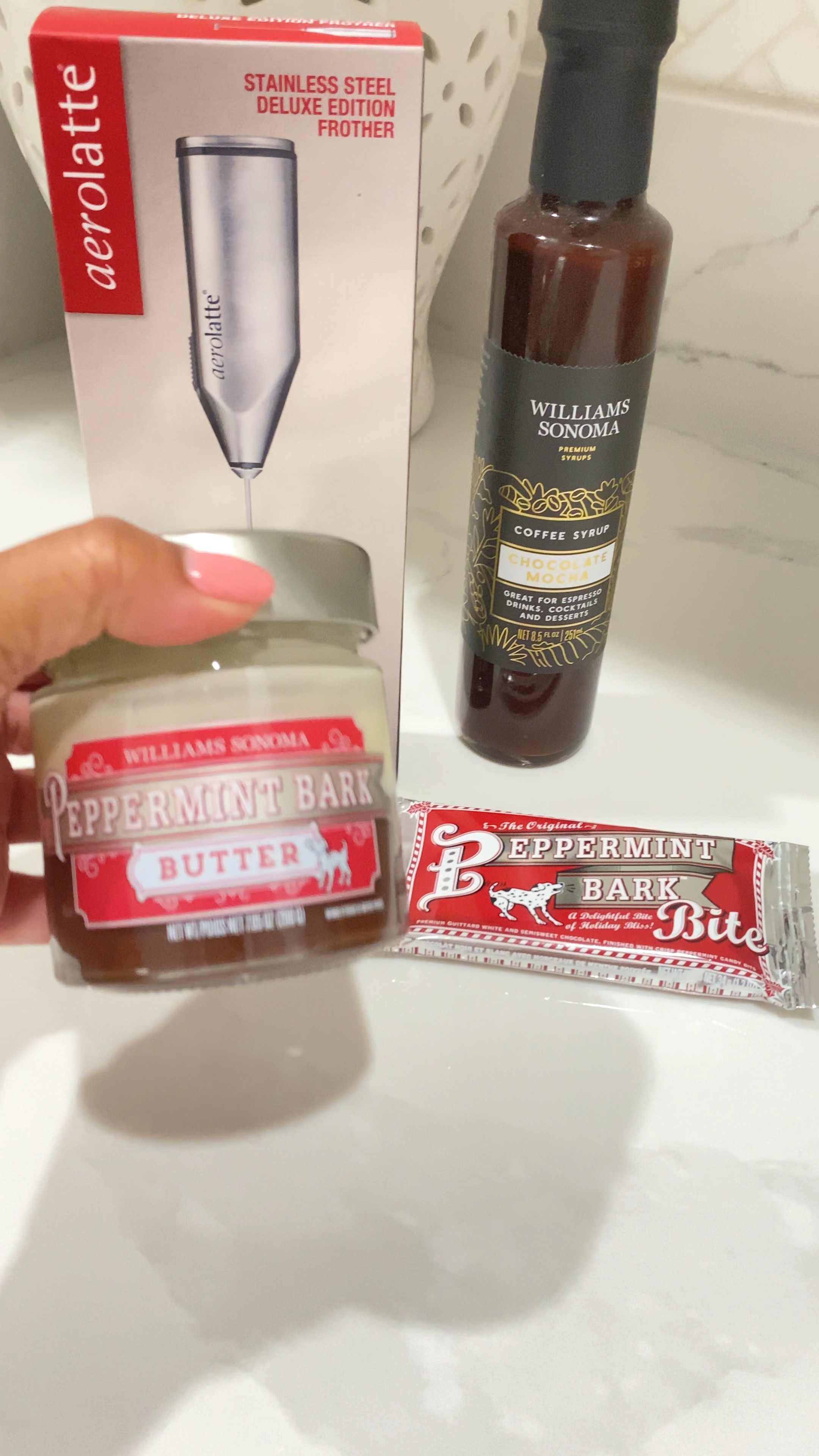 Coffee Bar reset from my favorite Williams-Sonoma ☕️🍫 Peppermint, Mocha, Coffee, Chocolate 

#LTKhome #LTKHolidaySale #LTKsalealert