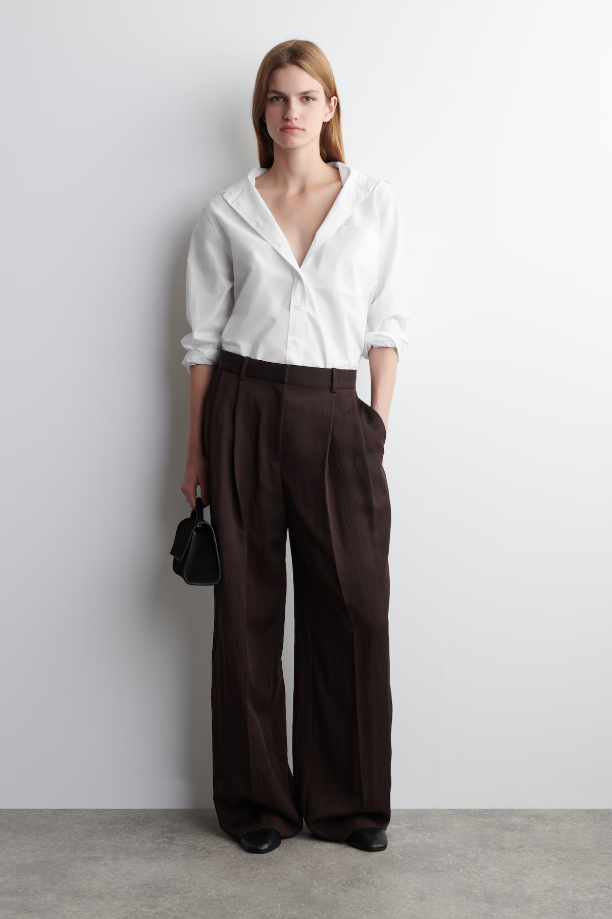 RELAXED FLUID WIDE-LEG TROUSERS | H&M (UK, MY, IN, SG, PH, TW, HK)