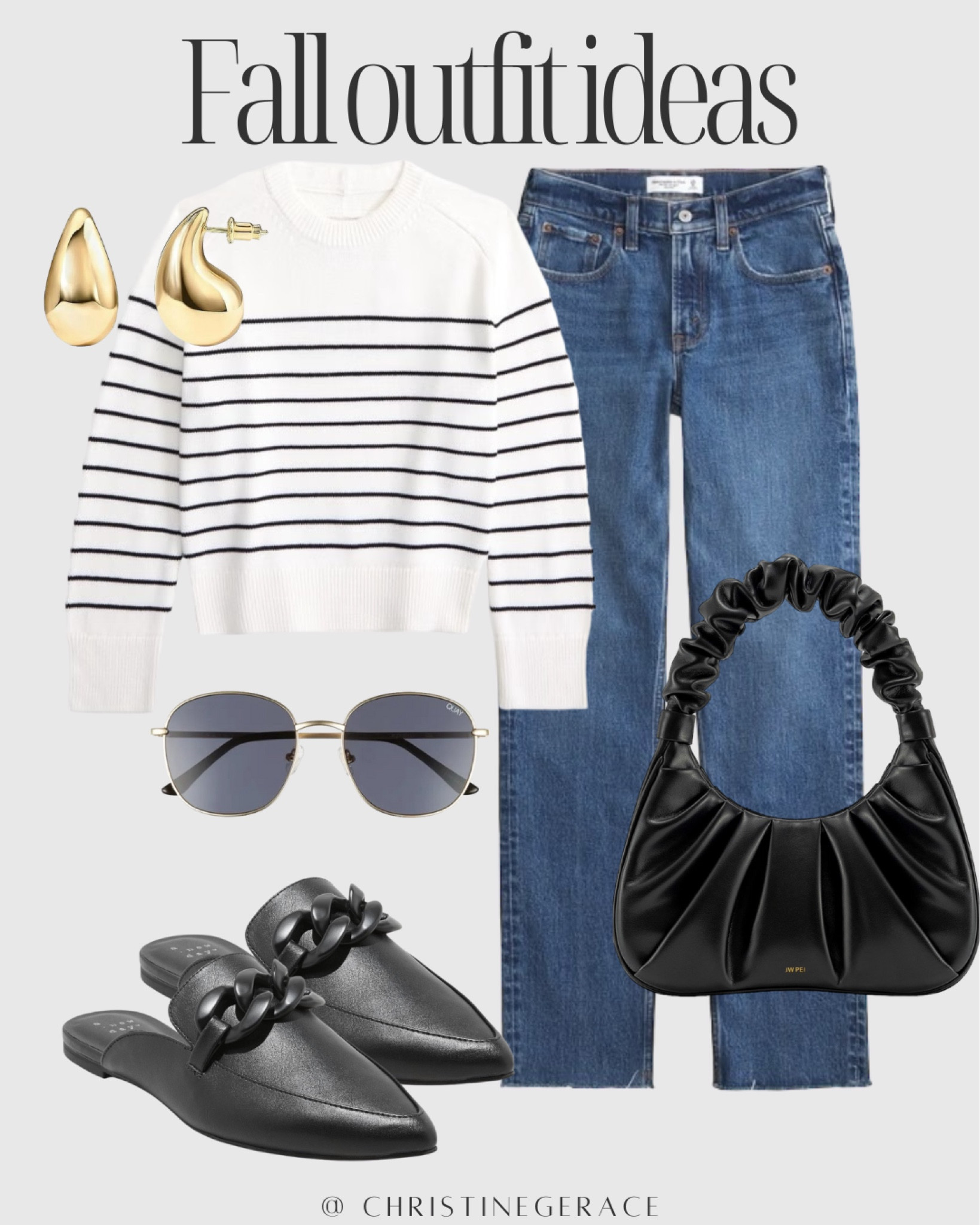 Fall outfit ideas! 

Sweater, jeans, flats, earrings, handbag, sunglasses 

#LTKFallSale #LTKStyleTip #LTKFindsUnder50