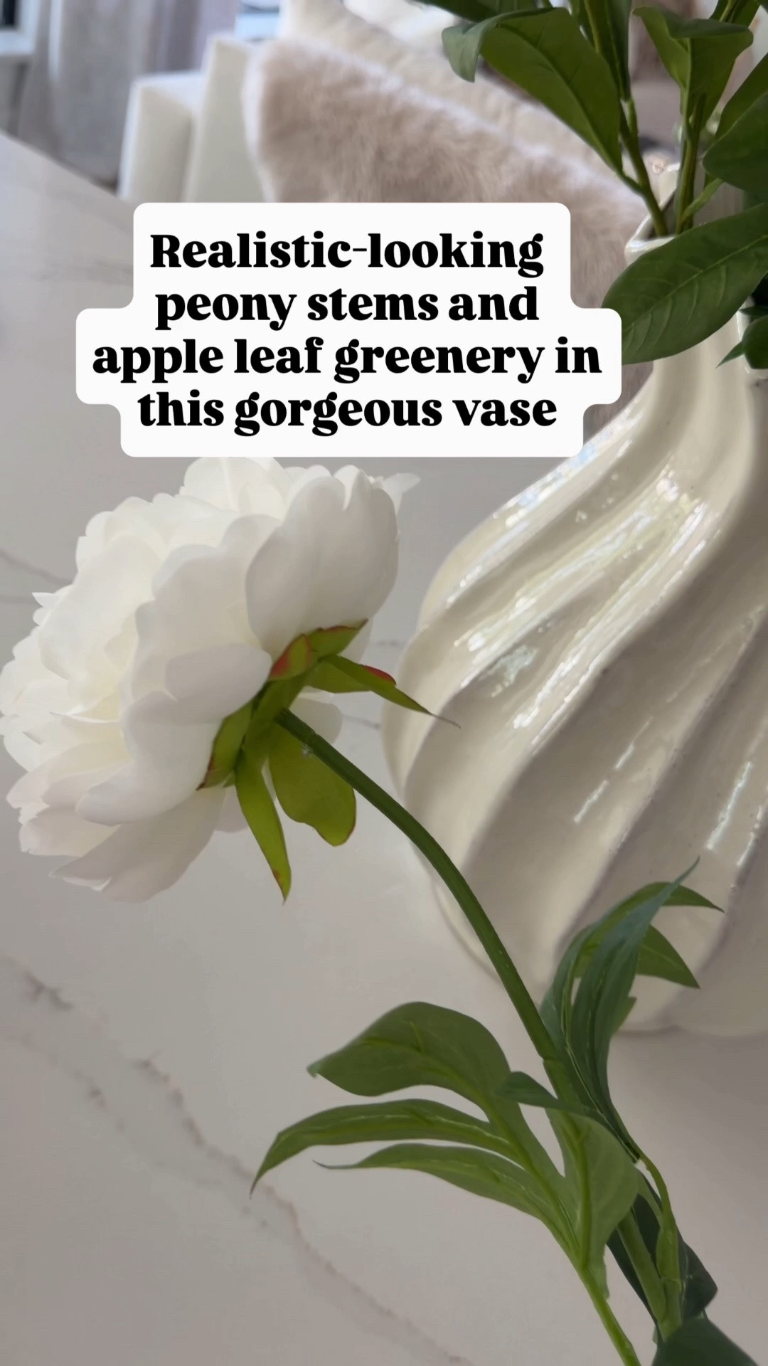 Target vase and faux stems