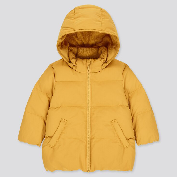 UNIQLO Toddler Warm Padded Coat, Yellow, Ages 12-18M | UNIQLO (US)