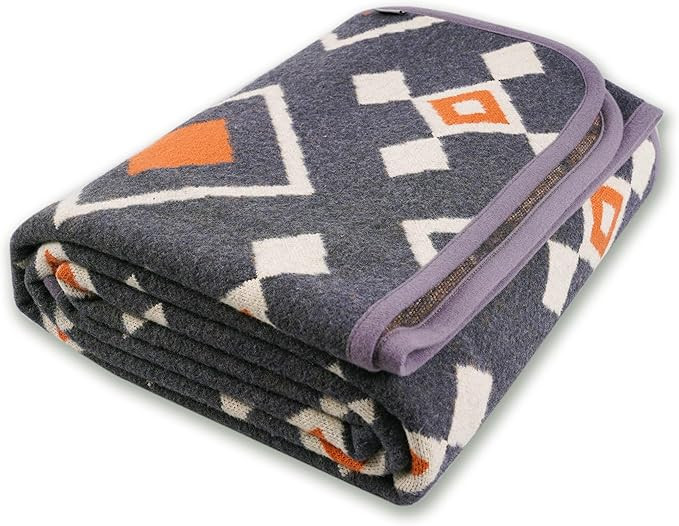 PuTian Merino Wool Blanket - 87" x 63" Thick Warm Soft Large Bed Throw - Great for Camping, Outdo... | Amazon (US)