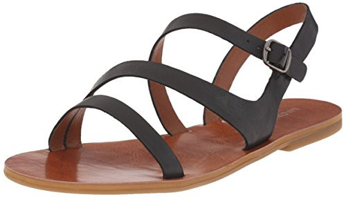 Lucky Women's Alexcia Flat Sandal, Black, 6 M US | Amazon (US)