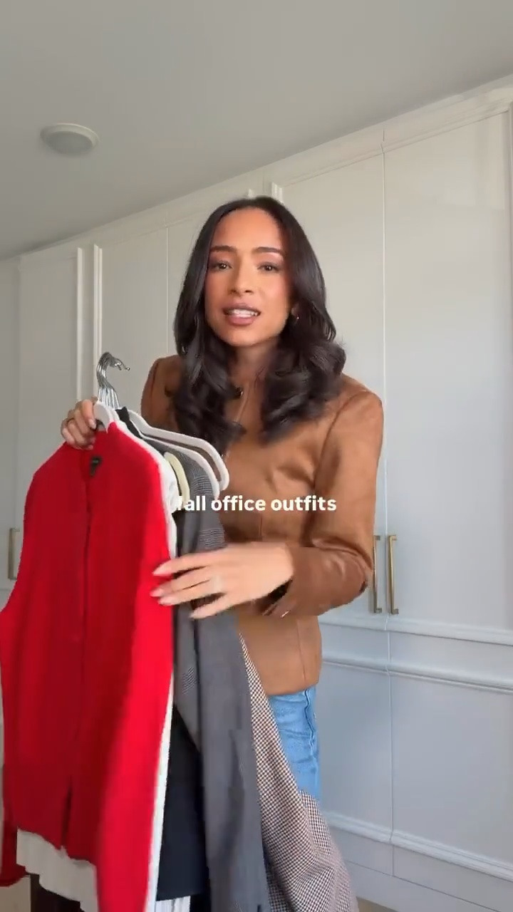 Fall office outfits ❤️ I’m so excited to see fall fashion trends like plaid, suede, and red in work appropriate clothes 🤩 Sizing details below👇🏽

Cropped blazer - size 2
Trousers - size 2 
Mockneck shell sweater - size XS
Houndstooth midi skirt - size 2
Red cardigan - size S
Suede trousers - size 2
Pleated dress - size 2
Faux suede jacket - size 2
Cuffed jeans - size 2

#LTKSeasonal #LTKWorkwear