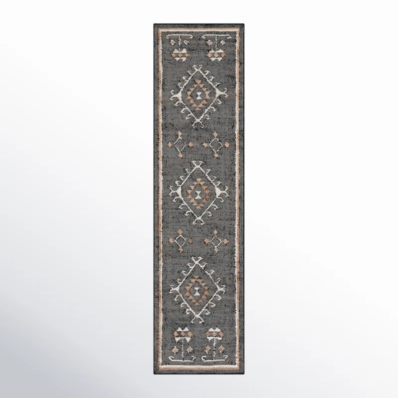 Steelside™ Mickie Southwestern Handmade Flatweave Jute Black/Ivory Area Rug & Reviews | Wayfair | Wayfair North America