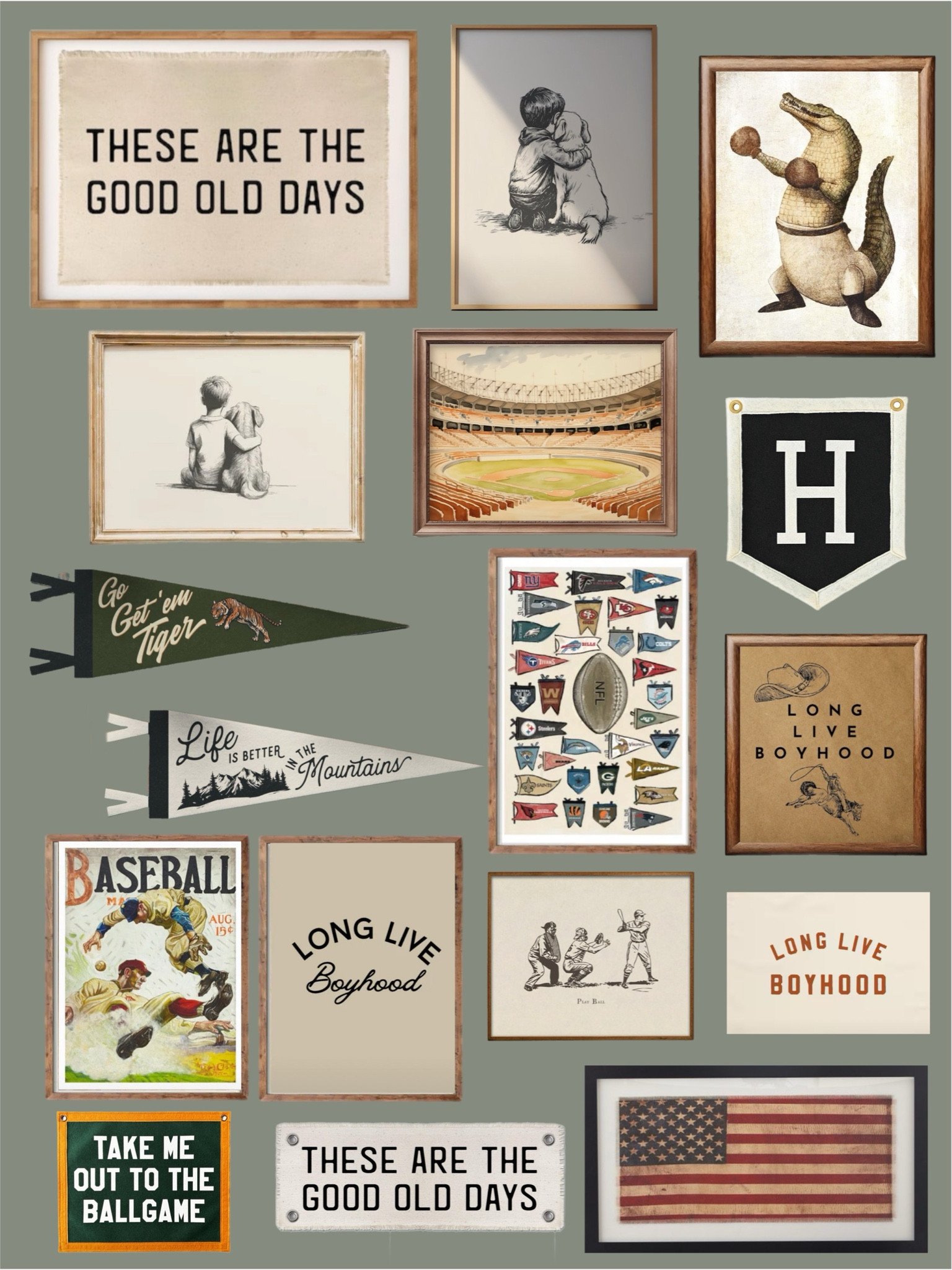 Boy bedroom vintage boyhood wall art (mostly all are printable downloads) 

#LTKKids #LTKHome #LTKFindsUnder50