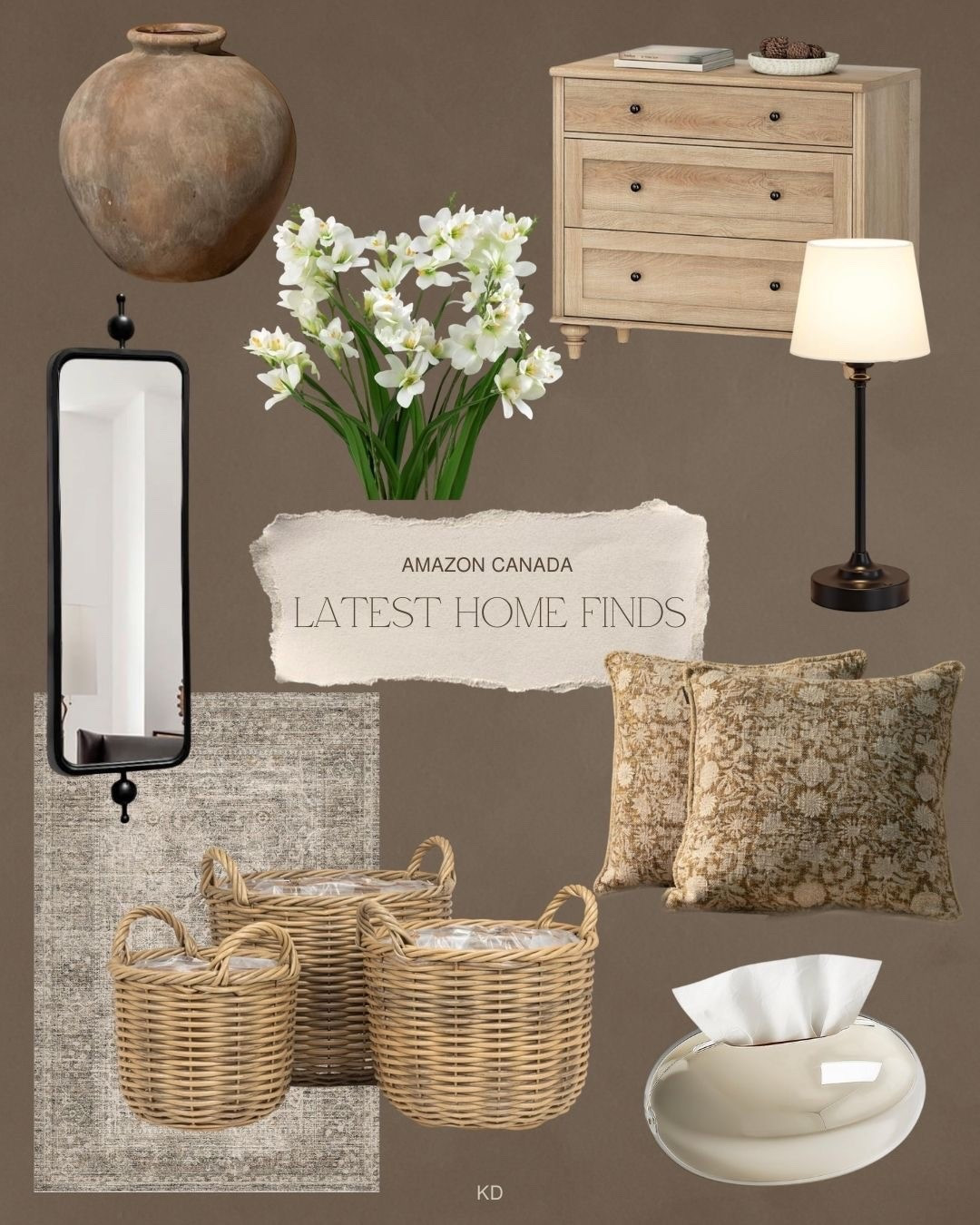 Amazon Home Decor Finds 


#amazonhome #amazonspring #amazonfinds #springdecor #cordlesslamp #washablerug #basket #wovenbasket #springflorals #amazoncanada #noghtstand #vintagevase #mirror #pillow 

#LTKSpringSale #LTKHome #LTKSeasonal