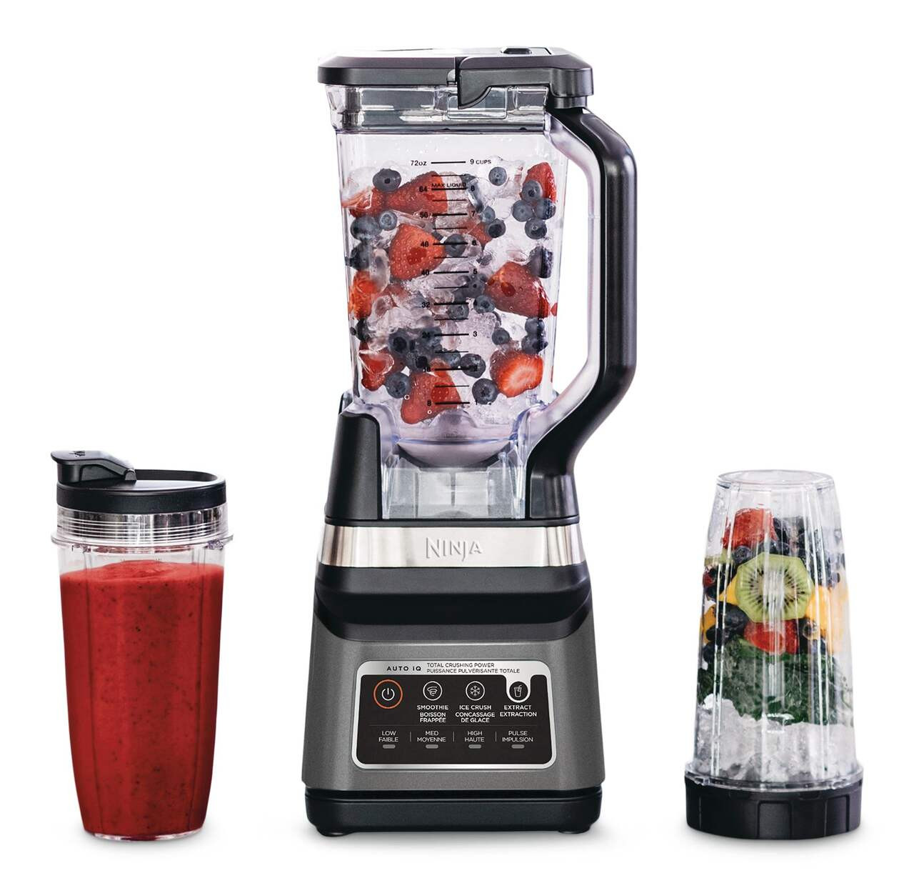Ninja® Professional Plus Blender DUO® w/ 3 Pre-Set Auto IQ Programs, Stainless Steel, 1400W#043... | Canadian Tire