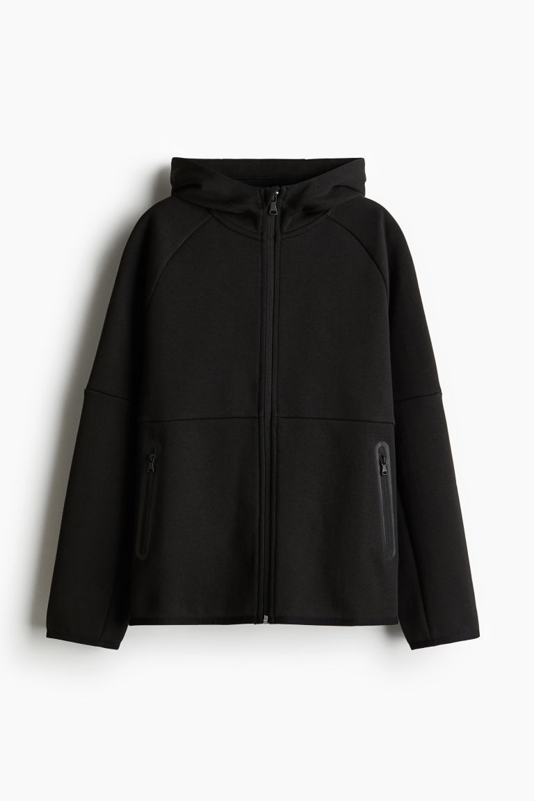 H & M - Sports jacket in DryMove - Black | H&M (UK, MY, IN, SG, PH, TW, HK)