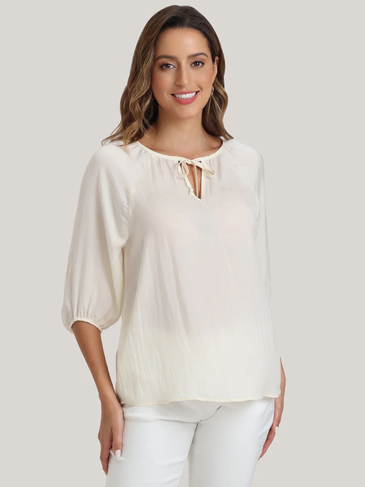 Tie Neck Blouse | 89th + Madison