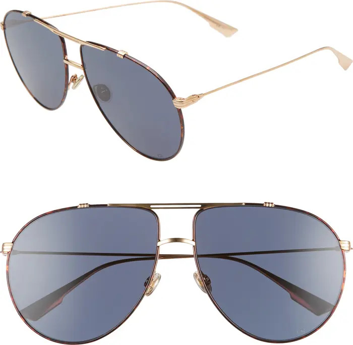 DIOR Christian Dior Monsieur 63mm Oversize Aviator Sunglasses | Nordstromrack | Nordstrom Rack