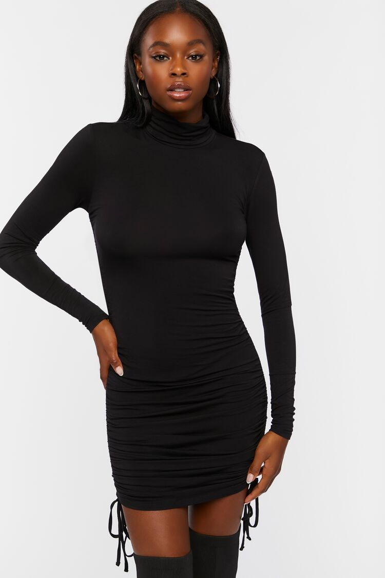 Turtleneck Ruched Mini Dress | Forever 21 (US)