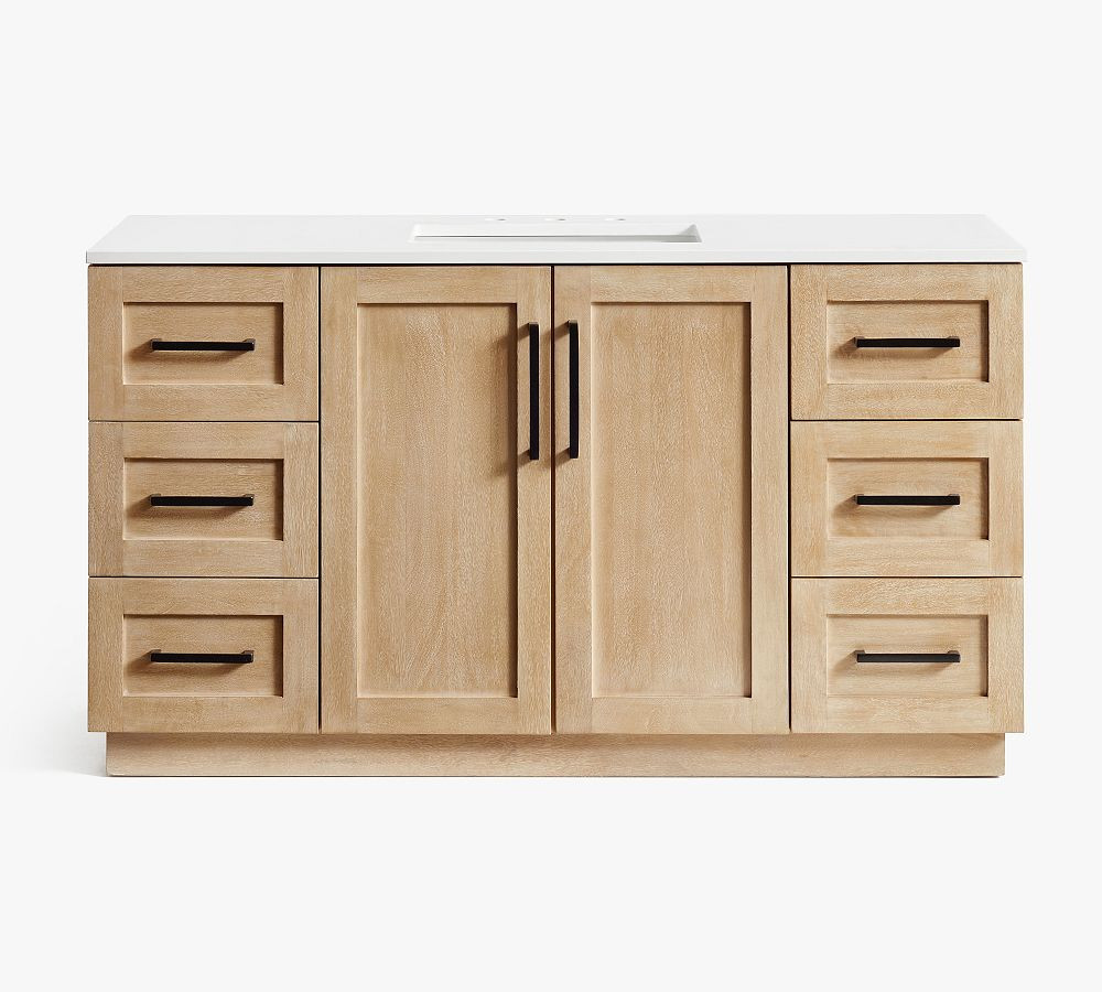 Miller 58" Single Wide Sink Vanity | Pottery Barn (US)