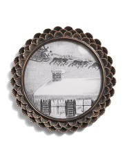 12x12 Snow Rooftop Round Wall Art | Holiday Decor | Marshalls | Marshalls