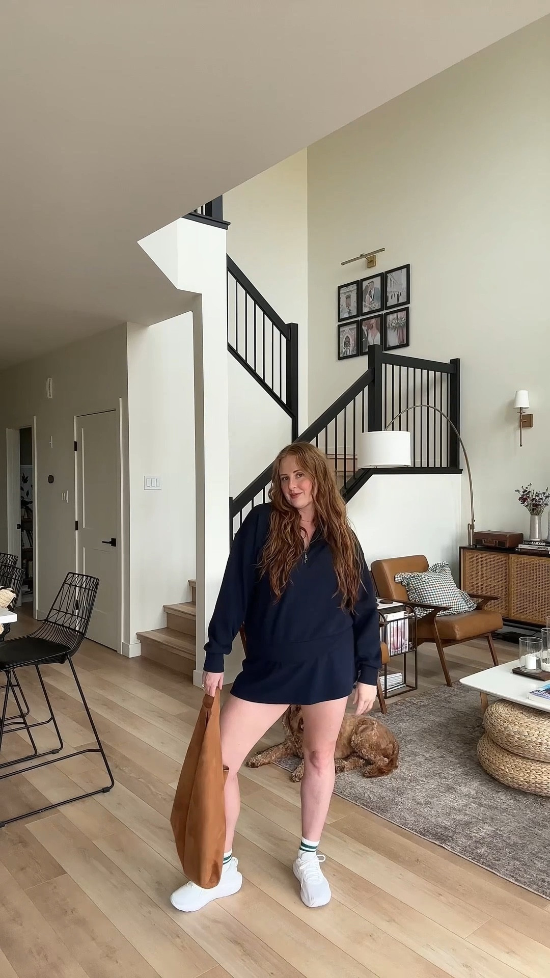 Effortless sporty chic ✨ Wearing this navy golf/tennis dress from Aritzia (size L) with a cozy quarter zip sweater layered on top (I’ll link a few similar ones). Paired it with crisp white sneakers, my go-to Gap brown suede bag, and I styled my hair with my favourite air dry curl products for an easy put-together look. Perfect for golf, tennis, or just a casual day out.

Aritzia tennis dress, Aritzia golf dress, navy athletic dress, quarter zip golf sweater, preppy golf outfit, sporty chic outfit, midsize golf outfit, tennis outfit ideas, casual athletic dress, white sneakers outfit, Gap suede bag, brown suede handbag, midsize outfit inspo, everyday sporty look, air dry curls products



#LTKmidsize #LTKbeauty #LTKcanada