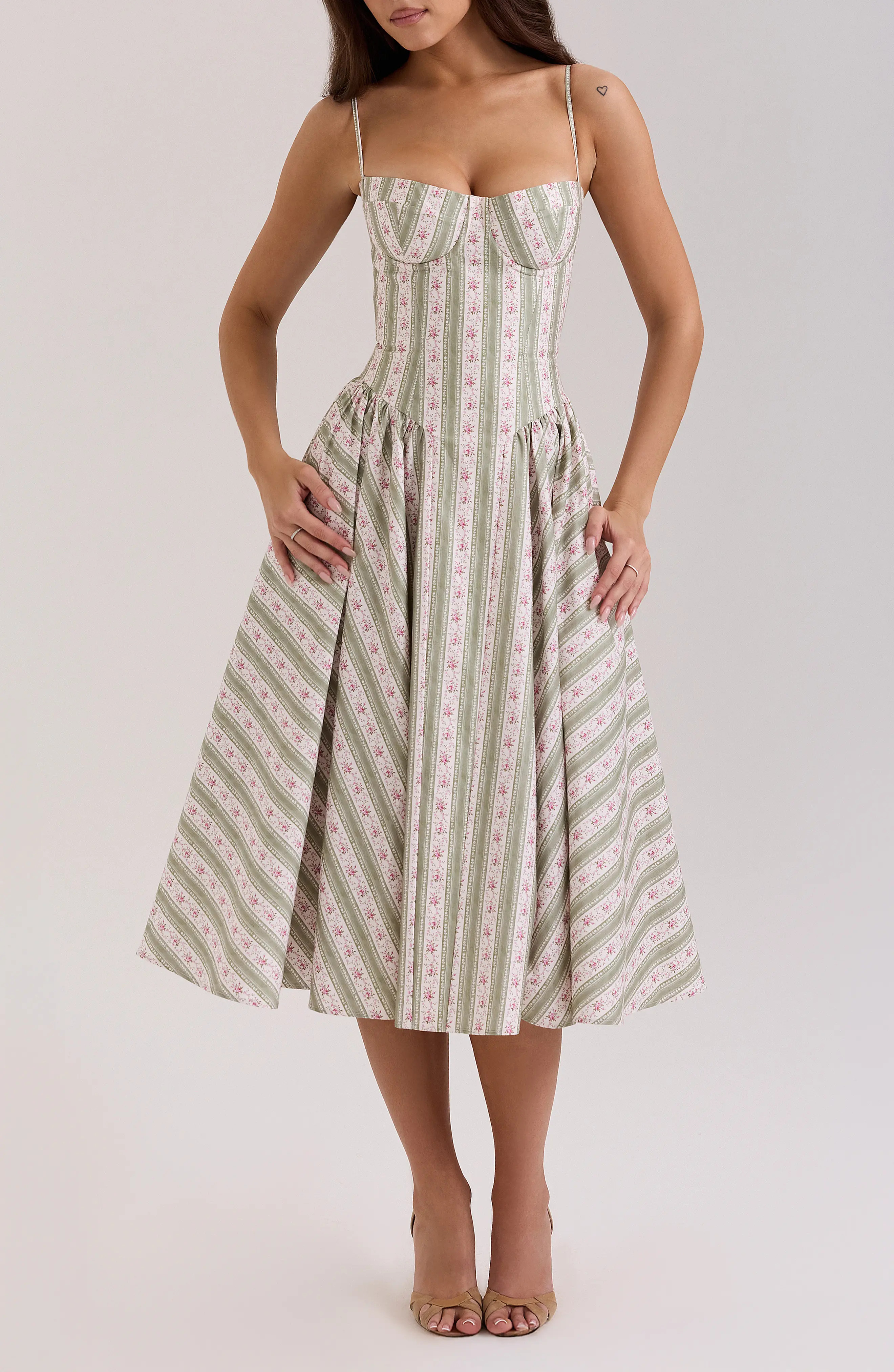 Mya Corset Sleeveless Midi Dress (Women) | Nordstrom | Nordstrom
