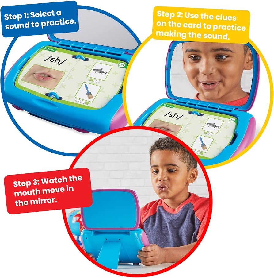 hand2mind Mirror My Sounds Phoneme Set, Letter Sounds Flash Cards, Toddler Speech Therapy Materia... | Amazon (US)