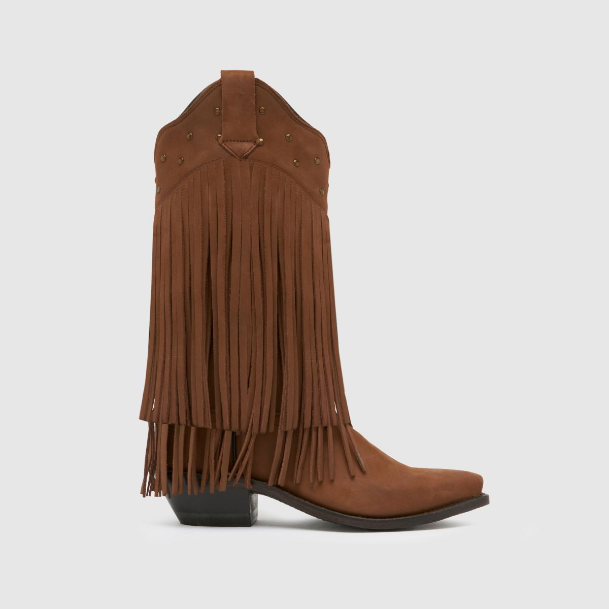 Womens Brown Old West Tassel Western Boots | schuh | Schuh