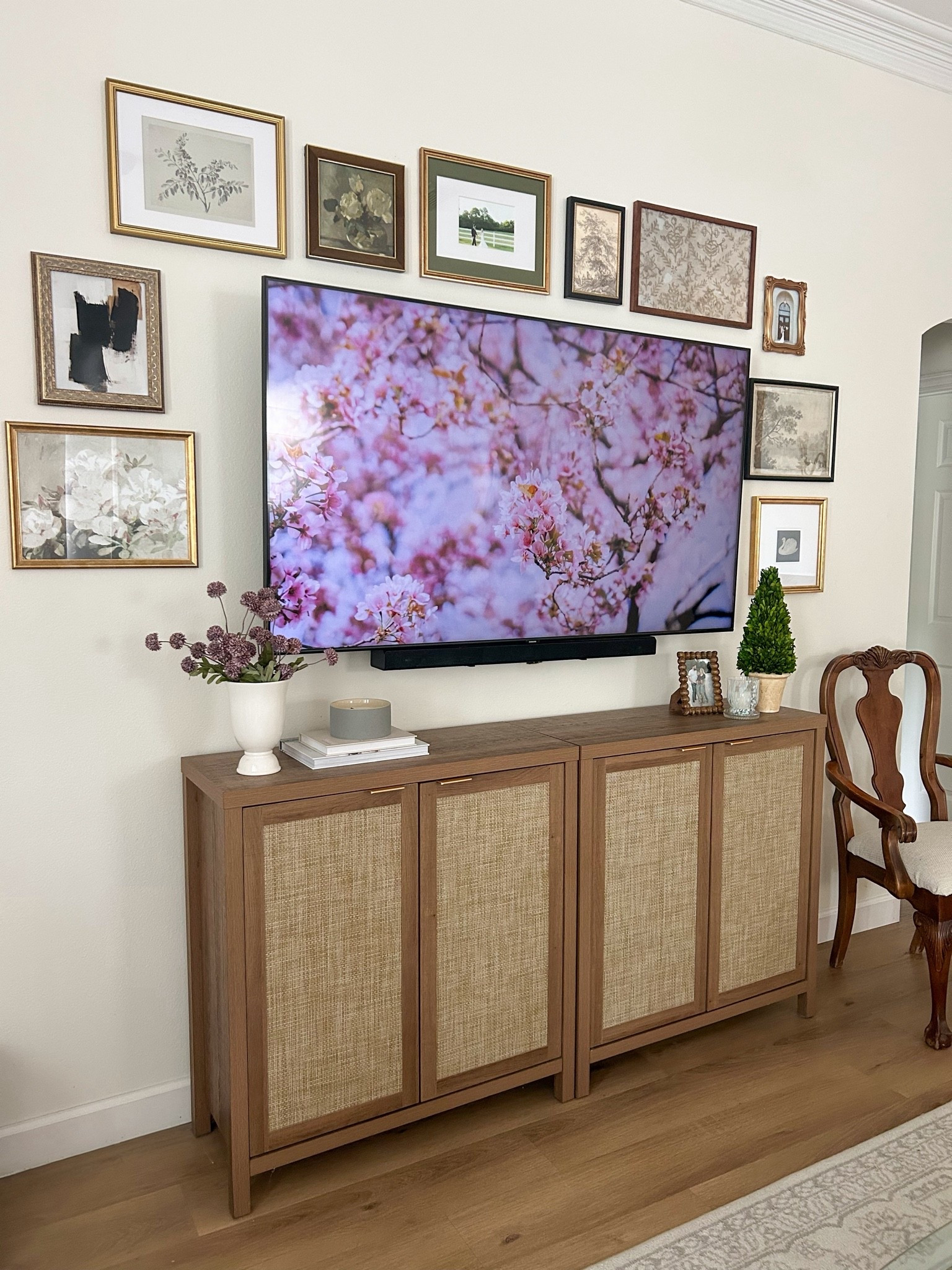 Amazon faux flowers. Boxwood topiary. Living room decor.

#LTKHome #LTKSeasonal