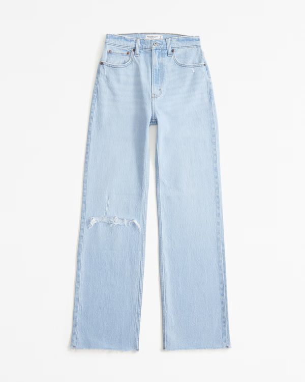 Women's High Rise 90s Relaxed Jean | Women's Up To 30% Off Select Styles | Abercrombie.com | Abercrombie & Fitch (US)