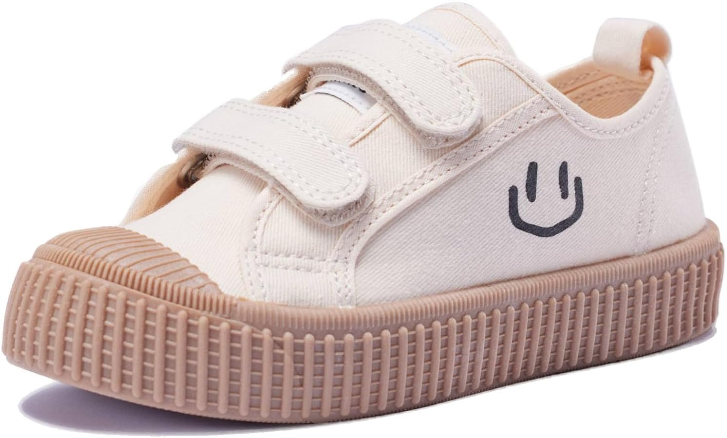 Toddler Shoes for Boys & Girls, Canvas Velcro Sneakers with Candy-Colored Sole Size 6-14 | Amazon (US)