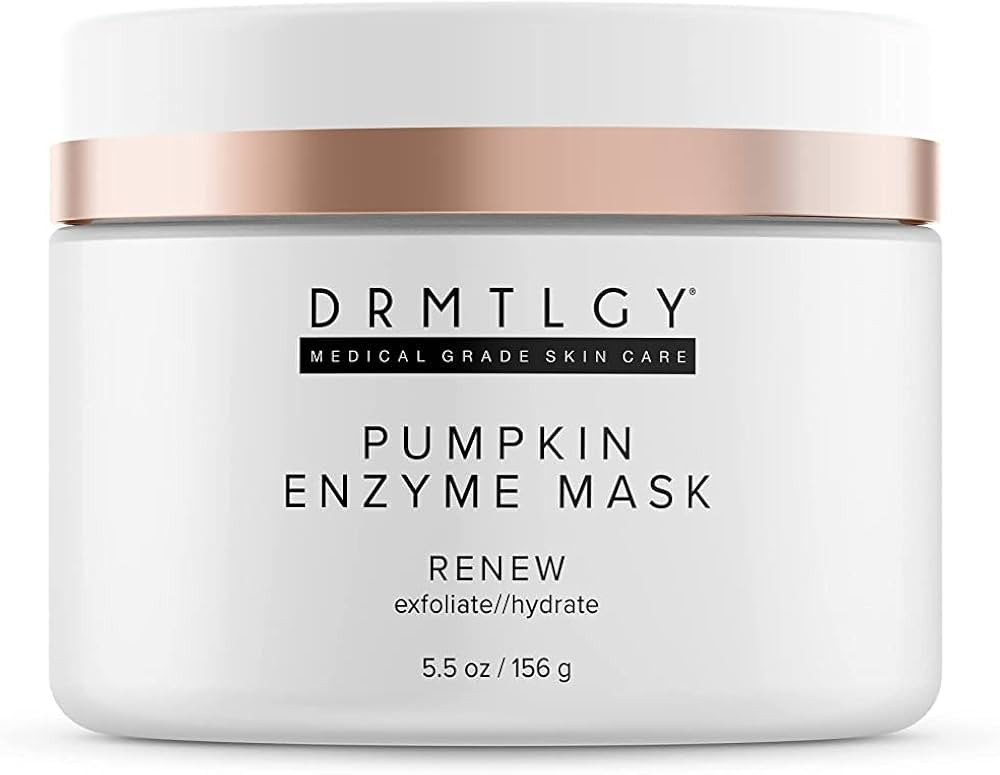 DRMTLGY Pumpkin Enzyme Face Mask with Jojoba Beads. Gentle Exfoliating Pumpkin Facial Mask for Dulln | Amazon (US)