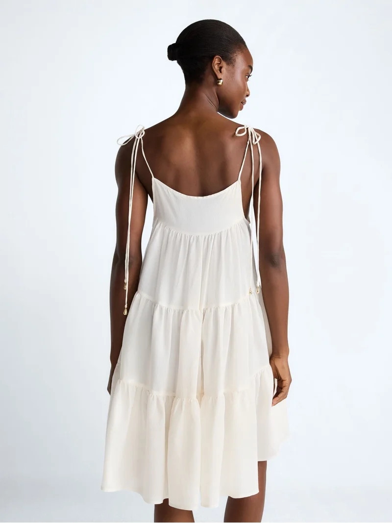 Scoop Women\u2019s Flowy Tier Mini Dress, Sizes XS-XXL | Walmart (US)