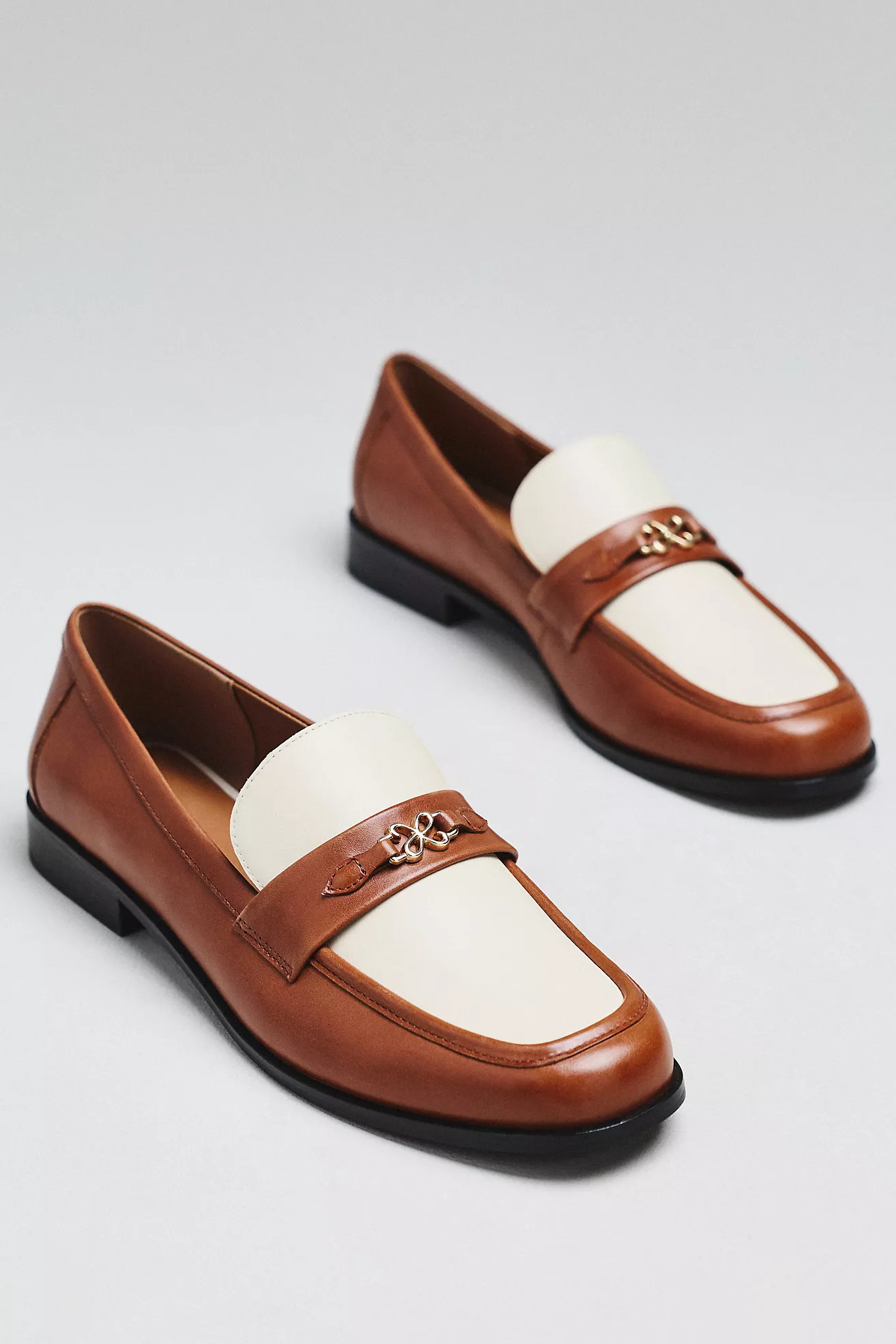 Maeve Colorblock Leather Loafers | Anthropologie (US)