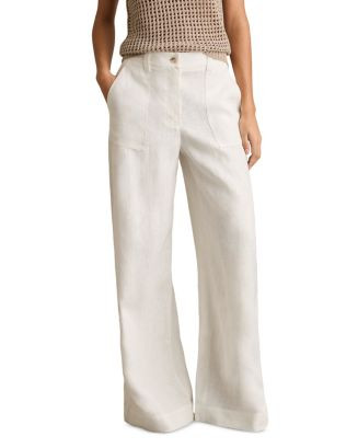 REISS Ashby Wide Leg Linen Pants  | Bloomingdale's Women | Bloomingdale's (US)