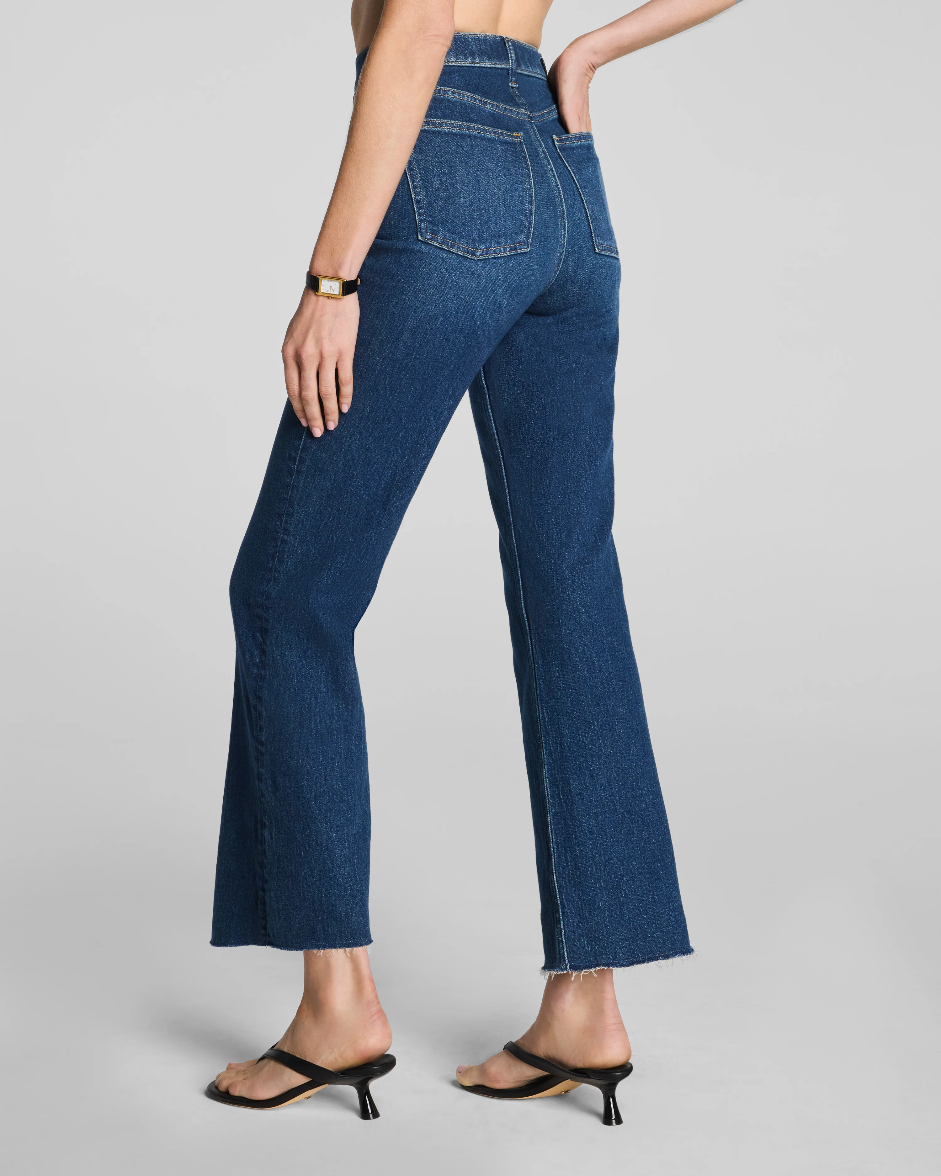 Raw Hem Kick Flare Jeans | Spanx