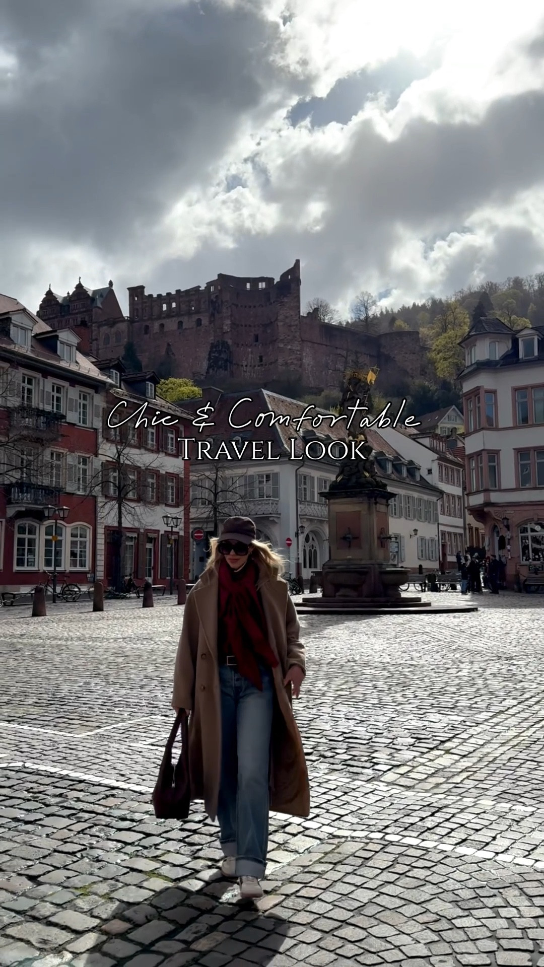 Casual chic travel style, travel outfit, European vacation, camel coat, @Levi's baggy 90’s jeans, Adidas Samba sneakers

#LTKOver40 #LTKSeasonal #LTKTravel