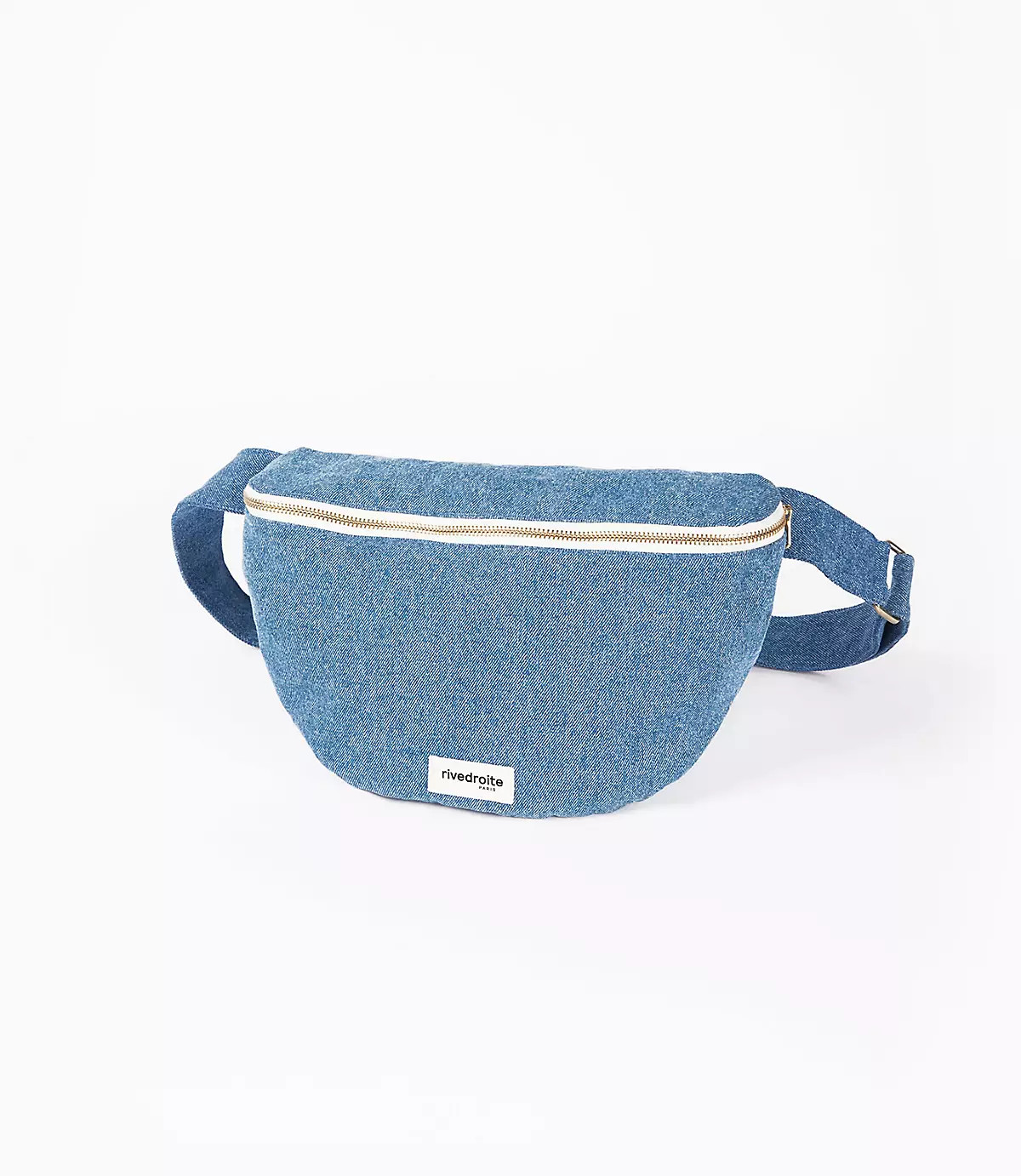Rivedroite XL Custine Waist Bag in Stonewash Denim | LOFT