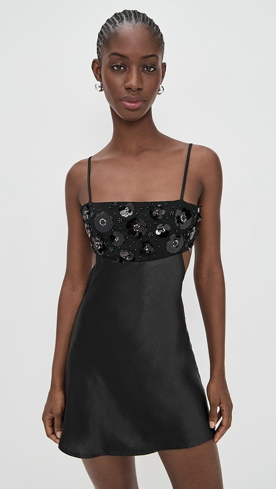 Black Embellished Mini Dress | Shopbop
