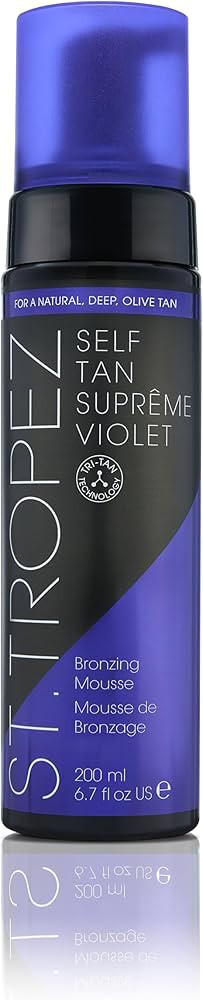 St.Tropez Self Tan Suprême Violet Bronzing Mousse, Hydrating, Ultra-Rich Natural Olive Tan, Stre... | Amazon (US)